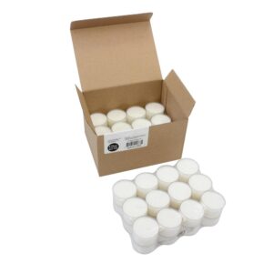 Stonebriar Collection Unscented Long Burning Clear Cup Tealight Candles (48-Pack)