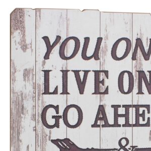 Stonebriar Collection 15.5 in. x 15.5 in. Weathered White Wood