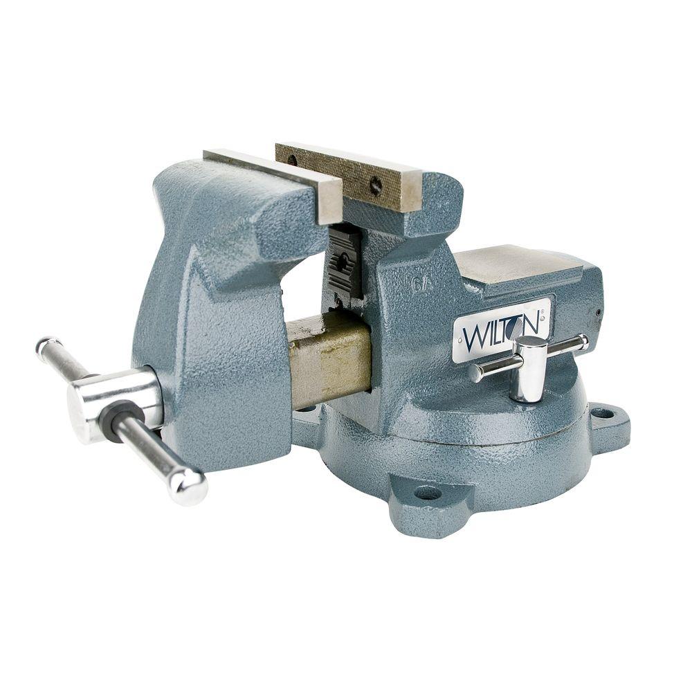 Wilton 6 in. Mechanics Vise with Swivel Base, 4-2/16 in. Throat Depth