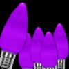 Wintergreen Lighting OptiCore C9 LED Purple Smooth/Opaque Replacement Light Bulbs (25-Pack)