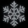 Wintergreen Lighting 24 in. 314-Light LED Cool White Hanging Snowflake Decor