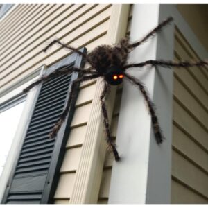 Worth Imports 22 in. Brown Spider With Lighted Eyes (Set of 2)