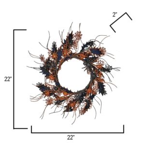 Worth Imports 22 in. Halloween Spider Wreath