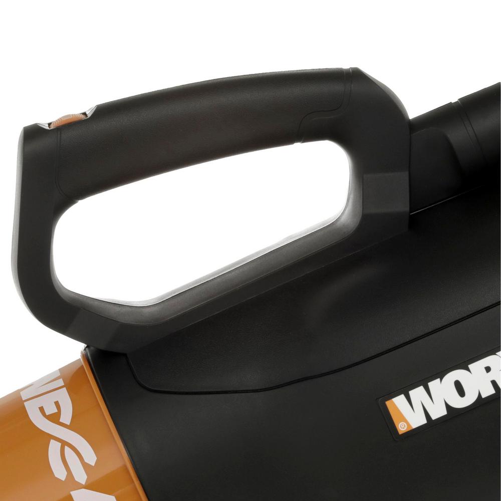 Worx 7.5 Amp, 120 mph, 450 cfm, 2 Speed TURBINE Electric Leaf Blower