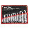 XtremepowerUS Flex-Head SAE and MM Ratcheting Combination Wrench Set (12-Piece)