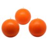 Zest Candle 3 in. Orange Ball Candles (6-Box)