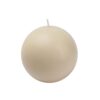 Zest Candle 4 in. Ivory Ball Candles (2-Box)