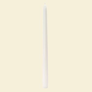 Zest Candle 12 in. White Taper Candles (12-Set)