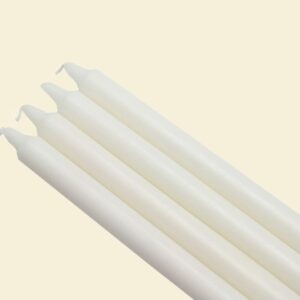 Zest Candle 10 in. White Straight Taper Candles (12-Set)
