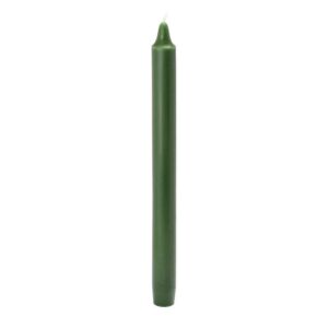 Zest Candle 10 in. Hunter Green Straight Taper Candles (12-Set)