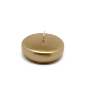 Zest Candle 2.25 in. Metallic Gold Floating Candles (24-Box)