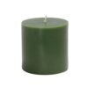 Zest Candle 3 in. x 3 in. Hunter Green Pillar Candles Bulk (12-Case)