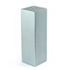 Zest Candle 3 in. x 9 in. Metallic Silver Square Pillar Candle Bulk (12-Box)